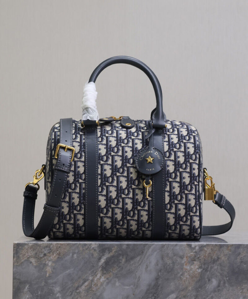 Christian Dior Groove 25 Bag Dark Blue